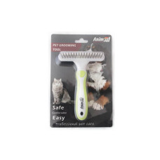 Расческа-грабли AnimAll Groom для животных, Зеленая
