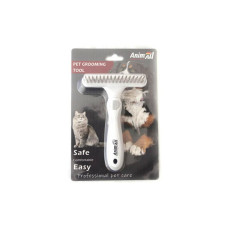 Расческа-грабли AnimAll Groom для животных, Серая
