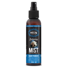 Спрей-одеколон RELIQ Botanical Mist-Baby Powder з ароматом дитячої присипки по догляду та зволоженню шерсті собак 120мл