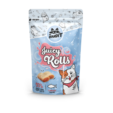 Mr. Bandit Соковиті роли з лососем для котів, 40 г