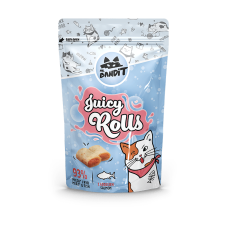 Mr. Bandit Соковиті роли з лососем для котів, 40 г