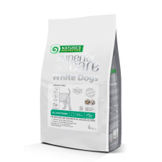 Беззерновий сухий корм Nature`s Protection SC White Dogs для собак усіх розмірів і стадій розвитку з білою шерстю з комахами, 4 кг