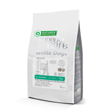 Беззерновий сухий корм Nature`s Protection SC White Dogs для собак усіх розмірів і стадій розвитку з білою шерстю з комахами, 4 кг