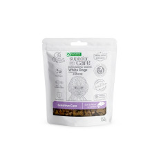 Беззерновые лакомства Nature`s Protection SC White Dogs Sensitive Care для юниоров с белым украшением с лососем, 150 г