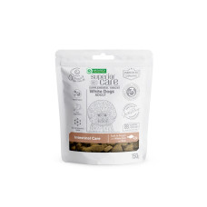 Беззернові ласощі Nature`s Protection SC White Dogs Intestinal Care для собак з білим окрасом з білою рибою, 150 г