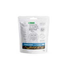 Беззернові ласощі Nature`s Protection SC White Dogs Immune Health для собак з білим окрасом з оселедцем, 150 г