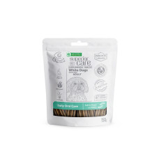 Беззернові ласощі Nature`s Protection SC White Dogs Daily Oral Care для собак з білим окрасом з комахами, 150 г