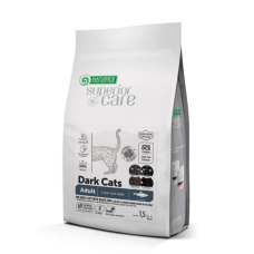 Беззерновий сухий корм Nature`s Protection SC Dark Cats для котів із темним забарвленням шерсті з оселедцем, 1.5 кг