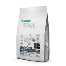 Беззерновий сухий корм Nature`s Protection SC Dark Cats для котів із темним забарвленням шерсті з оселедцем, 1.5 кг