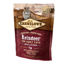 Сухой корм Carnilove Cat Reindeer для активных кошек, оленина и кабан, 400 г