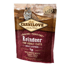 Сухой корм Carnilove Cat Reindeer для активных кошек, оленина и кабан, 400 г