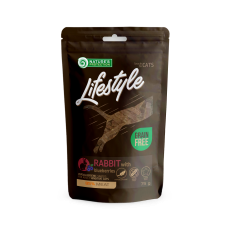 Ласощі для котів Nature`s Protection Lifestyle Rabbit Blueberries, м`ясо кролика з чорницею, 75 г