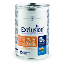 Вологий корм Exclusion Metabolic&Mobility для собак для зменшення ваги та відновлення суглобів зі свининою, 400 г