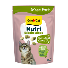Вітаміни GimCat NUTRI BIOTIN BITES  для котів  для покращення стану шерсті та шкіри 425г