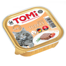 Паштет TOMi Turkey для кошек с индейкой, 100 г