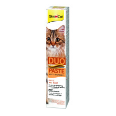 Паста GimCat Duo Paste Anti-Hairball Malt & Cheese для котів з чутливим травленням, 50 г