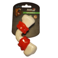 Игрушка согнута кость, red / white AGrizZzly