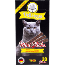 Ласощі TOMi Delicious Mini Sticks Cheese для котів із сиром, 40 г