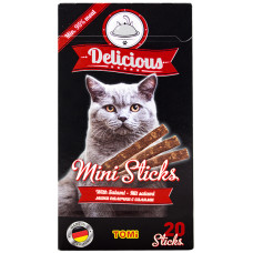Ласощі TOMi Delicious Mini Sticks Salami для котів з салямі, 40 г