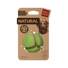 Игрушка для собак WAUDOG Fun Natural Мяч, биоразлагаемая резина, 7 см, зеленая