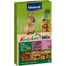 Крекер Vitakraft для кроликов, с овощами, орехами и лесными ягодами, 3 шт