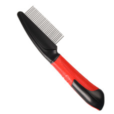 Расческа с вращающимися зубцами Comb Rotating Teeth для собак, средняя, Karlie-Flamingo