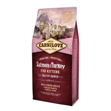 Сухой корм Carnilove Cat Salmon & Turkey для котят, лосось и индейка, 6 кг