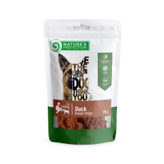 Лакомство для собак Nature`s Protection Snacks Duck Breast Strips, полоски из утиной грудки, 75 г