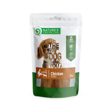 Ласощі для собак Nature`s Protection Snack Chicken Sticks, стіки з курки, 75 г
