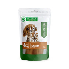 Ласощі для собак Nature`s Protection Snack Chicken Sticks, стіки з курки, 75 г