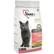 Сухий корм 1st Choice Adult Indoor Vitality для котів з куркою, 5,44 кг