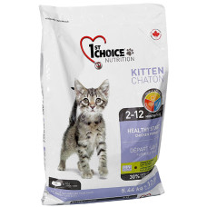 Сухий корм 1st Choice Kitten для кошенят зі смаком курки, 5,44 кг