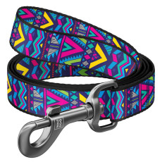 Поводок WAUDOG Nylon с рисунком Инди (ширина 20 мм, длина 122 см)