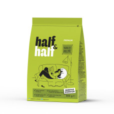 Сухой корм Half&Half для кошек с чувствительным пищеварением, с индейкой, 300 г