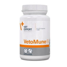 Vet Expert VetoMune Харчова добавка для підтримки імунітету у кішок та собак, 60 таб