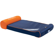 Лежак для собак Joyser Chill Sofa зі знімною подушкою, 93х50х8см, синьо-помаранчевий