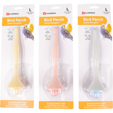 Піщана жердинка для птахів Sand Perch Plastuc, велика, Karlie - Flamingo