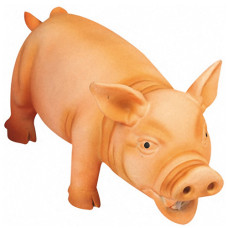 Игрушка для собак Swine Orange, поросенок реалистично хрюкающий, оранжевый, латекс Karlie-Flamingo