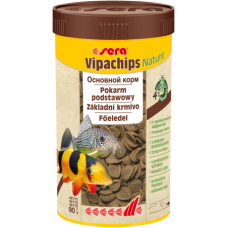 sera Vipachips Nature сухий корм для акваріумних донних риб, чипси, 250 мл (90 г)