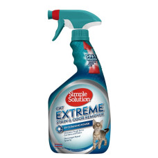 Надпотужний засіб Simple Solution Extreme Cat Stain & Odor Remover для видалення плям і запахів котячої сечі, 945 мл
