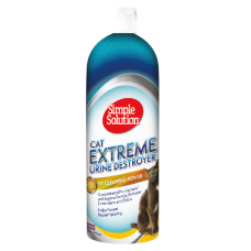 Надпотужний засіб Simple Solution Cat Extreme Urine Destroyer для нейтралізації запахів та плям від сечі тварин, 945 мл