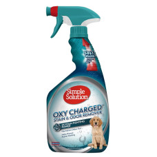 Насичений киснем засіб Simple Solution Oxy Charged Stain & Odor Remover для нейтралізації запахів та плям тварин, 945 мл