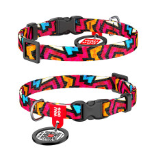 Нашийник WAUDOG Nylon з малюнком Граффити (ширина 10 мм, довжина 20-30 см)