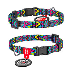 Нашийник WAUDOG Nylon з малюнком Инди (ширина 10 мм, довжина 20-30 см)