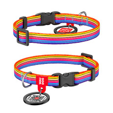 Нашийник WAUDOG Nylon з малюнком Линия 1 (ширина 10 мм, довжина 20-30 см)