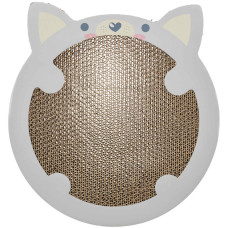 Дряпка Trixie картонна в формі хом`яка з котячою м`ятою для кошенят 31х2,5х32,5 см світло-сіра
