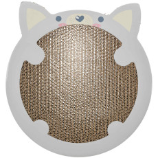 Дряпка Trixie картонна в формі хом`яка з котячою м`ятою для кошенят 31х2,5х32,5 см світло-сіра