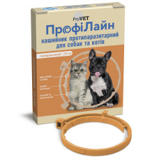 Нашийник Профілайн антиблошиний для собак та котів (помаранчевий), 35 см