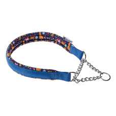 Ошейник нейлон с цепочкой DAYTONA CSS25/65  BLUE