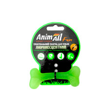 Игрушка AnimAll Fun кость для собак, люминесцентная, зеленая